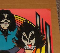 Kiss Rare Velvet Black Light Poster 1976 Velvet Aucoin Original Ace Frehley Gene