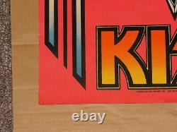 Kiss Rare Velvet Black Light Poster 1976 Velvet Aucoin Original Ace Frehley Gene