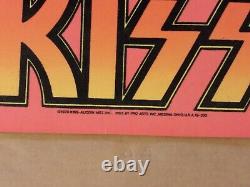 Kiss Rare Velvet Black Light Poster 1976 Velvet Aucoin Original Ace Frehley Gene