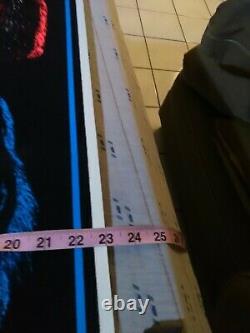 Kiss Vintage 1992 Blacklight Poster Peter Ace Paul Gene Winteland Rare