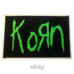 Korn #893 Funky Enterprises 1997 Flocked Blacklight Poster