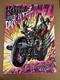 Koth The Dark Angel Vintage Black Light Poster Hells Angels Motorcycle 1960s