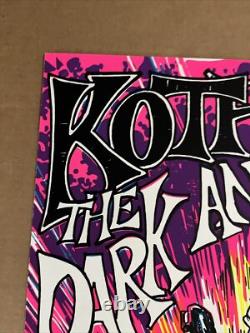 Koth The Dark Angel Vintage Black light Poster Hells Angels Motorcycle 1960s