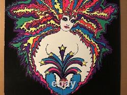Kozmic Blues Woman Original Vintage Black Light Poster 1970 Retro Psychedelic