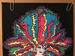 Kozmic Blues Woman Original Vintage Black Light Poster 1970 Retro Psychedelic