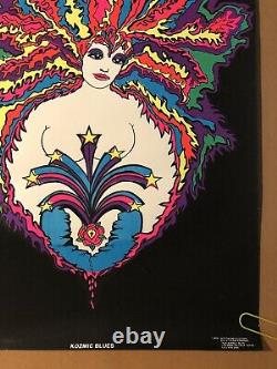 Kozmic Blues Woman Original Vintage Black Light Poster 1970 Retro Psychedelic