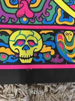 Krishna blacklight poster original vintage 1969 Macbeth