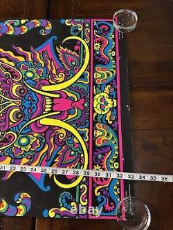 Krishna blacklight poster original vintage 1969 Macbeth
