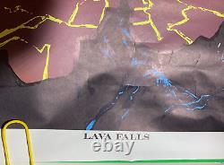 LAVA FALLS VINTAGE 1970 BLACKLIGHT HEADSHOP POSTER By HOLE in the WALL