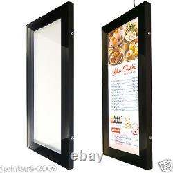 LED Outdoor Waterproof Slim Menu Poster Display Light Box 500mm1000mm Black