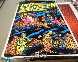 LED ZEPPELIN Plant Page Blacklight Poster 1983 Scorpio 1655 Near Mint Condition
