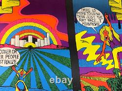 LEGALIZE POT VINTAGE 1970 HEADSHOP BLACKLIGHT POSTER By PETAGNO -NICE