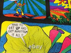 LEGALIZE POT VINTAGE 1970 HEADSHOP BLACKLIGHT POSTER By PETAGNO -NICE