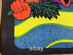 LEGALIZE POT VINTAGE 1970 HEADSHOP BLACKLIGHT POSTER By PETAGNO -NICE