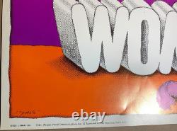 LIBRATION WOMENS LIB VINTAGE 1970 HEADSHOP BLACKLIGHT WESPAC POSTER By J SPOSATO