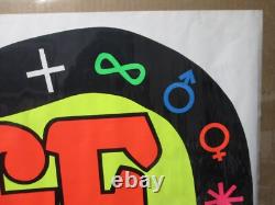 LIFE Vintage black light Poster Vintage 1970's choose life peace love 19411