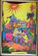 Listen To The Flowers Grow Vintage 1970's Blacklight Headshop Poster By Bevacqua