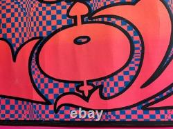 LIVE A LIFE OF LOVE VINTAGE 1970's HIPPIE HEADSHOP BLACKLIGHT POSTER -NICE