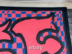 LIVE A LIFE OF LOVE VINTAGE 1970's HIPPIE HEADSHOP BLACKLIGHT POSTER -READ