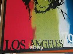 LOS ANGELES ZOO 1967 VINTAGE SILK SCREENED ORIGINAL ART POSTER By EARL NEWMAN
