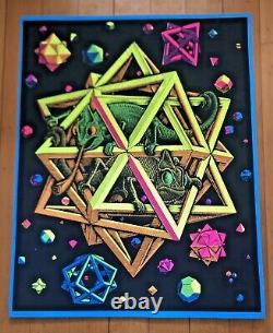 LOT OF 5! M. C. Escher Stars Blacklight Posters Never hung NOS Five posters