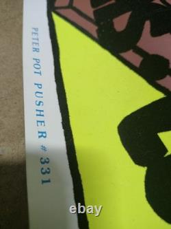 LOT OF (7) 1970s Blacklight Posters Vintage Hippie Stash