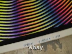 LOT OF (7) 1970s Blacklight Posters Vintage Hippie Stash