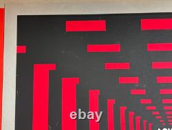 LOVE HALLWAY VINTAGE 1960's BLACKLIGHT HIPPIE HEADSHOP POSTER 23 x 27.5 -NICE