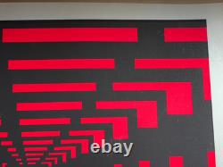 LOVE HALLWAY VINTAGE 1960's BLACKLIGHT HIPPIE HEADSHOP POSTER 23 x 27.5 -NICE