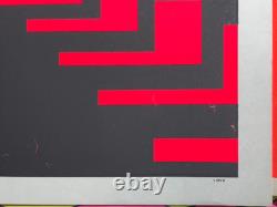 LOVE HALLWAY VINTAGE 1960's BLACKLIGHT HIPPIE HEADSHOP POSTER 23 x 27.5 -NICE