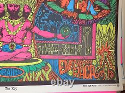 LOVE IS THE KEY IN DIA 1968 VINTAGE BLACKLIGHT POSTER By CELESTIAL ART -NICE