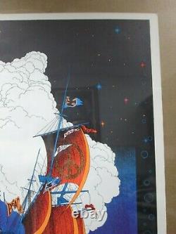 Large Vintage Black Light Poster 1970 friendship frigate Inv#G4607