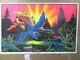 Large Vintage Black Light Poster 1970's Come Fly Away With Me Inv#g989