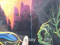 Large Vintage Black Light Poster 1970's Come fly away with me Inv#G989