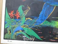 Large Vintage Black Light Poster 1970's Come fly away with me Inv#G989