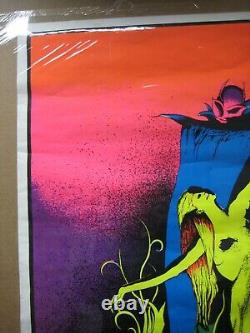 Large Vintage Black Light Poster 1971 Devil Woman Inv#G7253
