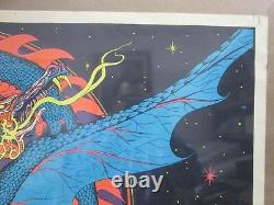 Large Vintage Black Light Poster 1971 Magic Dragon Inv#G1371