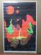 Lava Falls 1970 Black Light Poster Other Worlds Inv#g3183