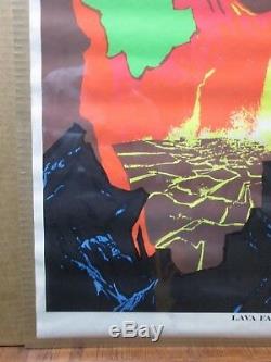 Lava Falls 1970 Black Light Poster other worlds Inv#G3183