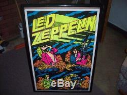 Led Zeppelin 23x35 Beautiful Flocked Blacklight Poster