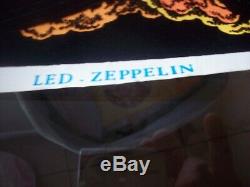 Led Zeppelin 23x35 Beautiful Flocked Blacklight Poster