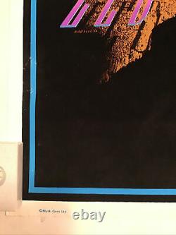 Led Zeppelin Earth Rift Vintage Blacklight Poster