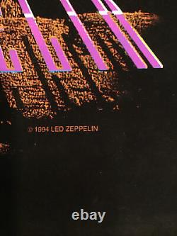 Led Zeppelin Earth Rift Vintage Blacklight Poster