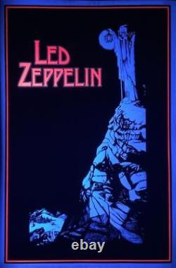Led Zeppelin Lantern Vintage Black Light Poster 23 x 35