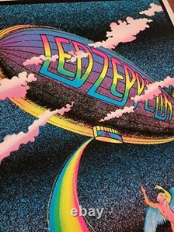 Led Zeppelin Stairway to Heaven 1982 Funky Enterprises Black Light Poster 35x23