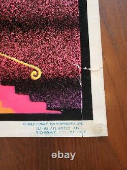 Led Zeppelin Stairway to Heaven 1982 Funky Enterprises Black Light Poster 35x23