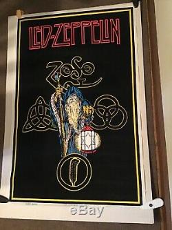 Led zeppelin Blacklight Poster Zoso