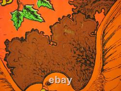 Legit Vtg 1971 HOLY GRAIL Houston Blacklight Poster STONED FANTASY Psyche VVHTF