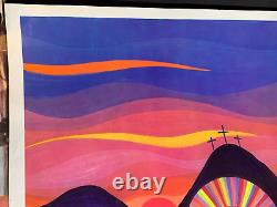 Let The Children Come To Me Vintage 1970 Full Color Jesus Poster -nice
