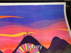 Let The Children Come To Me Vintage 1970 Full Color Jesus Poster -nice